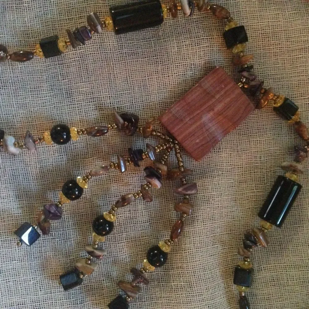 BOHEMIAN GODDESS NECKLACE Semi-precious Stones